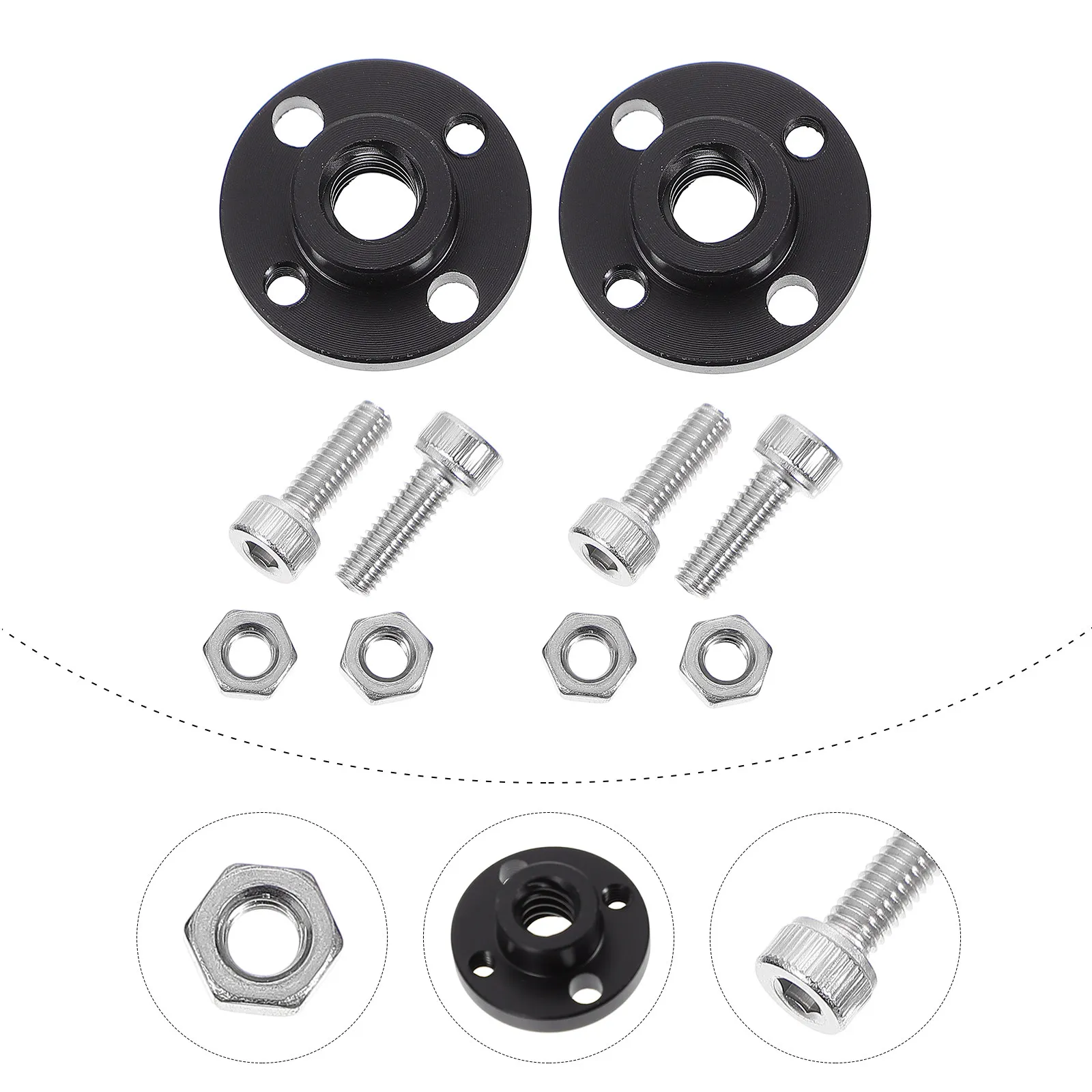 

2Sets Pom Nuts High Hardness Stable T8 Lead Screw Nuts for 3D Printer Accessories Lead Screw Nut Trapezoidal Nut Stepper Motor