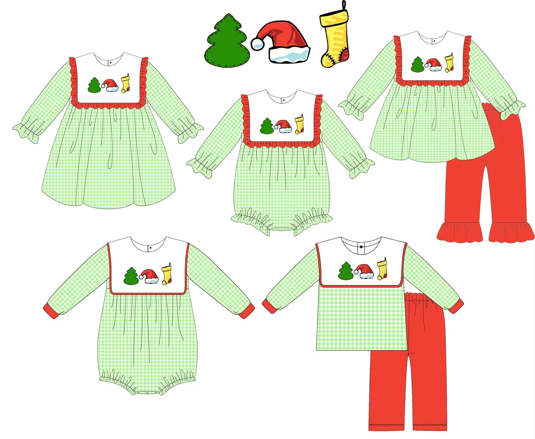 

Christmas costumes Toddler Girl Clothes Baby Boy Clothes Long Sleeve Long Pants Set Romper Dress Newborn Baby Clothes