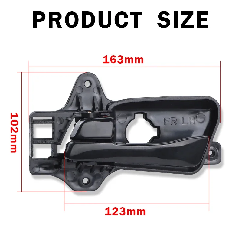 Car Inner Door Handle Black Front Left Right Door Handle For Hyundai i30 FD Hatch Wagon 2007-2012 For Hyundai Elantra 2009-2012
