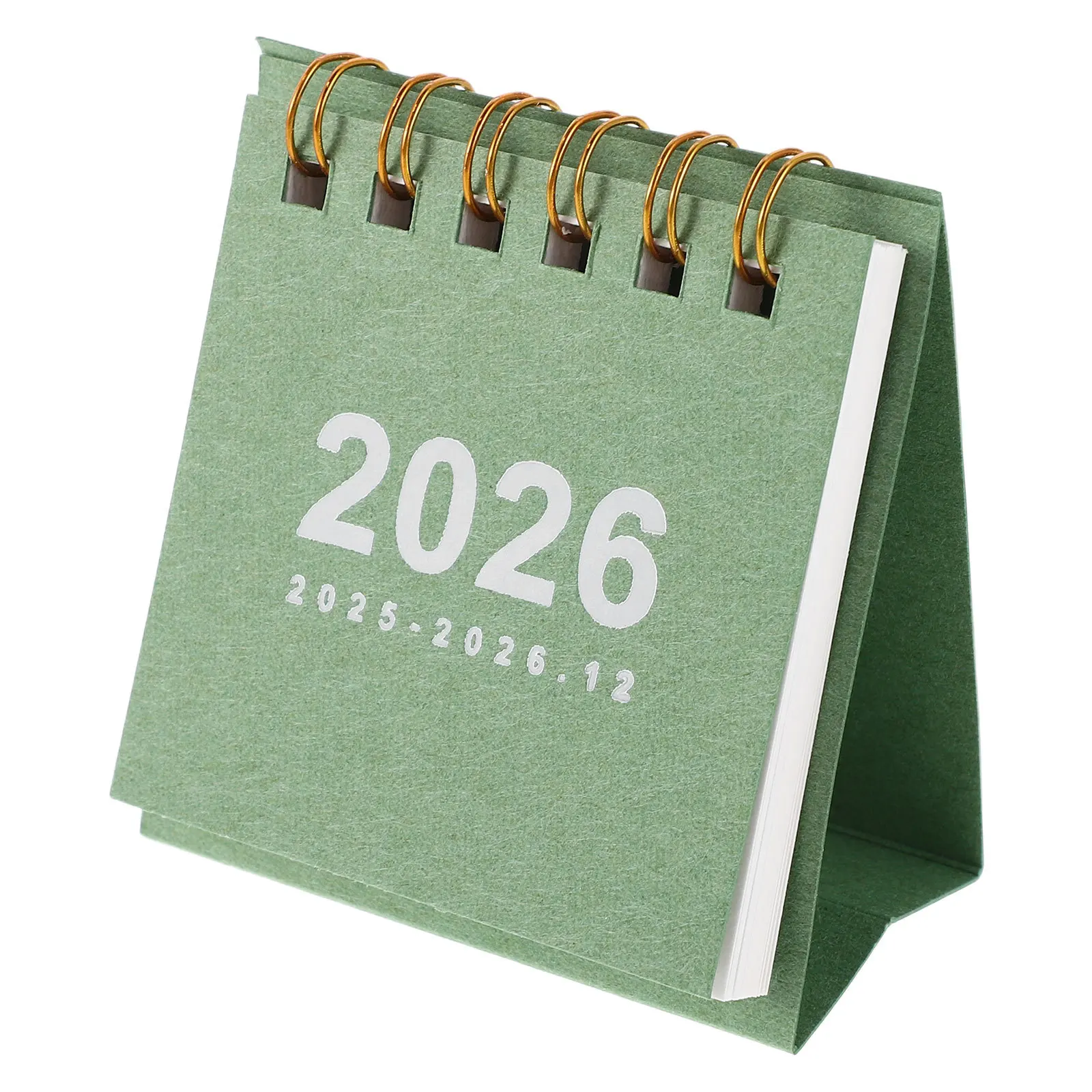 Mini-Desktop-Kalender 2026: Kompakter, stehender Flip-Schreibtisch-Organizer für Zuhause, Büro, Wandmontage, Zeitmanagement-Tool, kleine Tischplatte