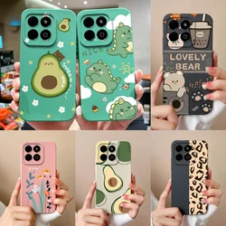 Case For Honor X6B Phone Back Cover Cute Avocado Soft Comfortable Liquid Silicone Camera Protection Anti Drop Bumper Capa Funda