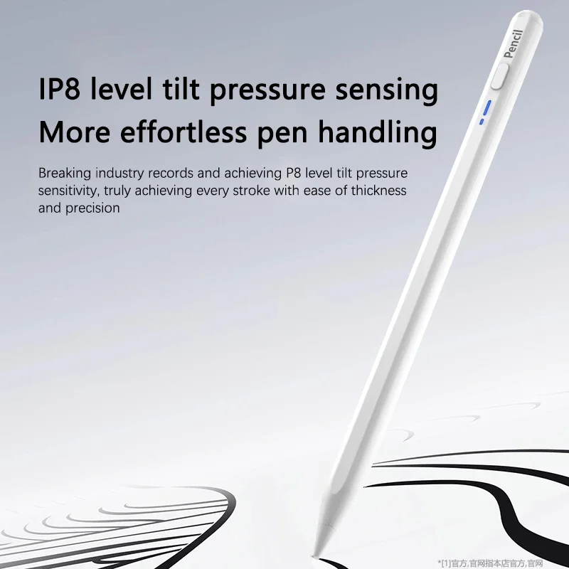 For iPad Air 11 M2 2024 Stylus Pen Apple Pencil with Palm Rejection Tilt for iPad Pro 13/14 M4 Air4/5 7/8/9/10th 2018-2024