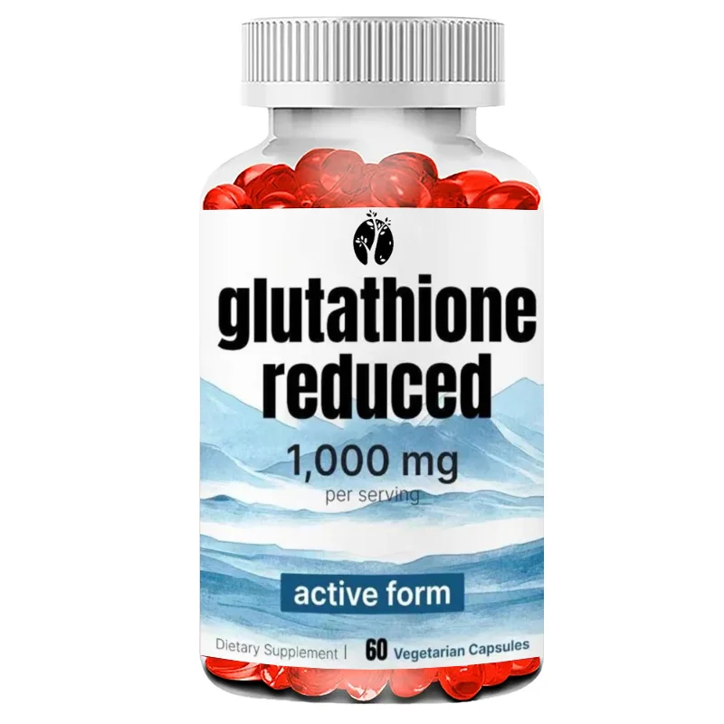 Trace Component Glutathione 1000mg Antioxidant Liver and Immune Health Supplement -60 Vegetarian Capsules