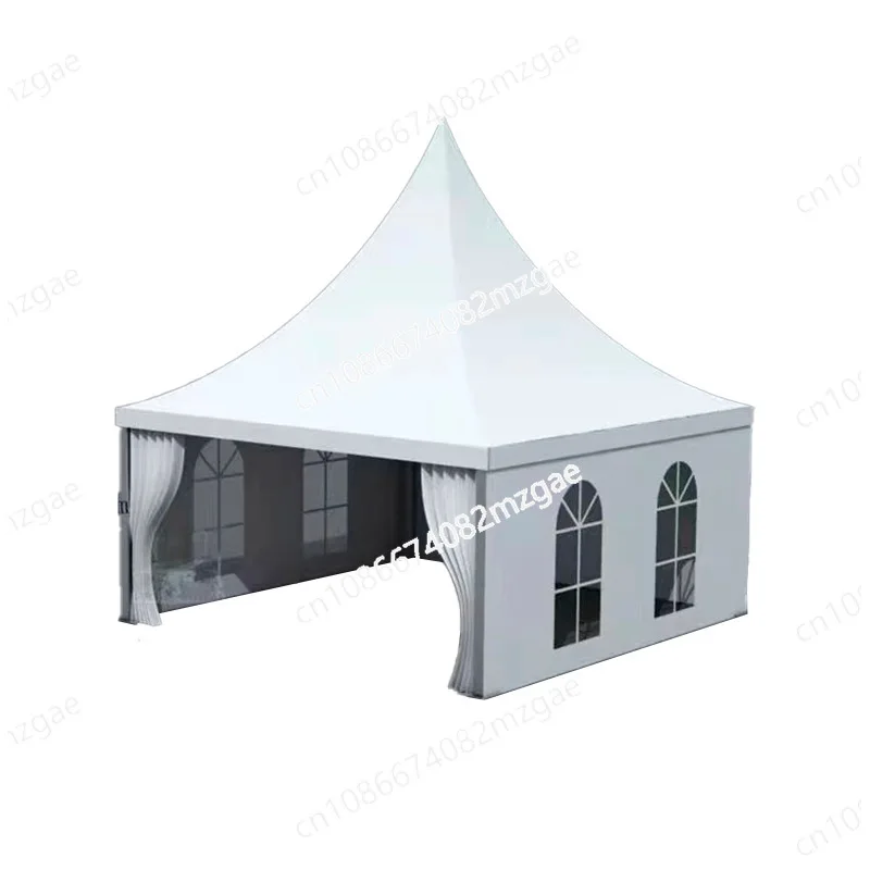 

pointed canopy conical exhibition tent disassembly and assembly sunshade awning outdoor wedding rain canopy exhibition tent