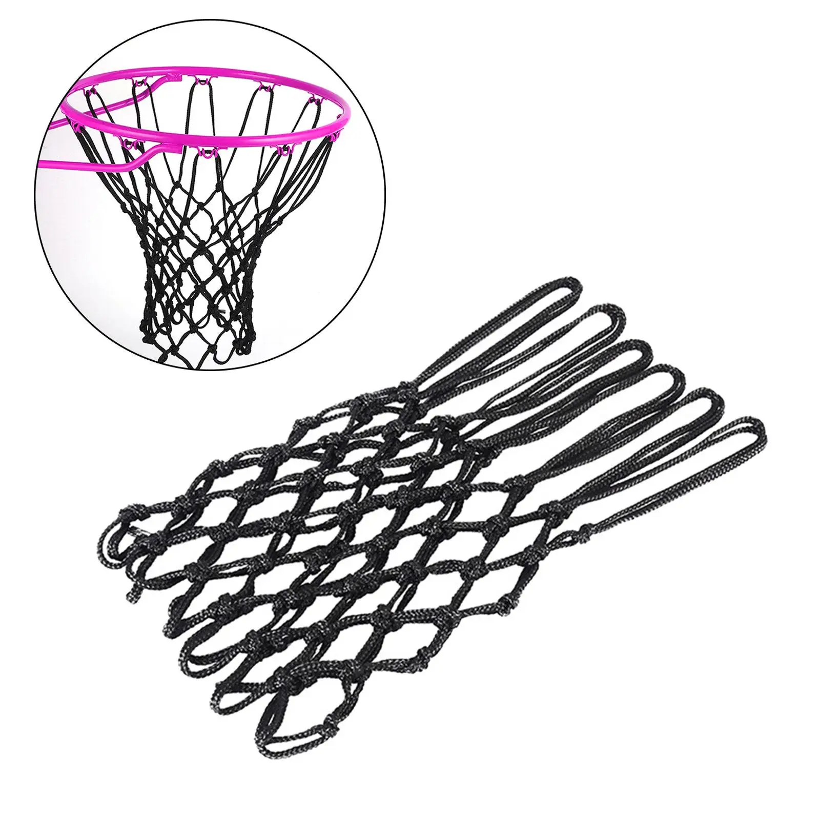 

Basketball Net Basketball Hoop Net Professional Replacement Equipment Fits Standard Rims Polyester Net for Club Competition