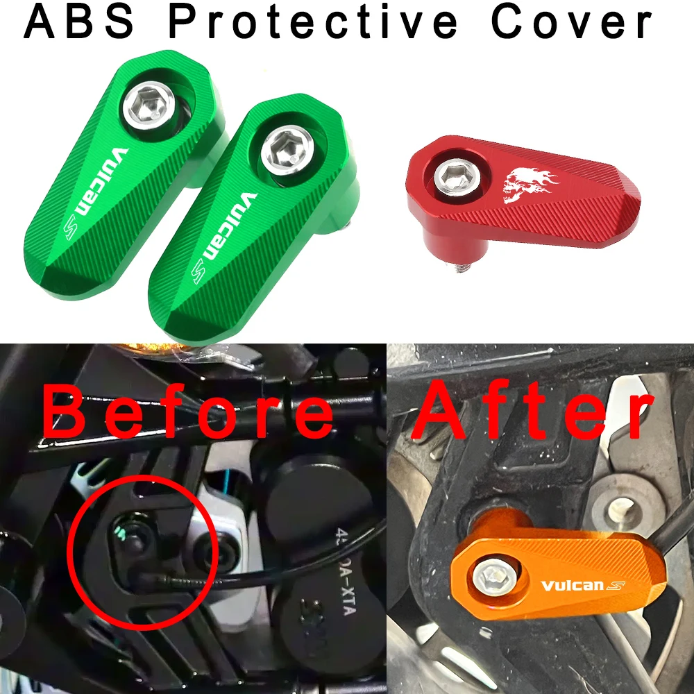 

Motorcycle ABS Protective Cover For Kawasaki Vulcan S 650 VN650 Accessories Front Rear Wheel ABS Sensor Protection
