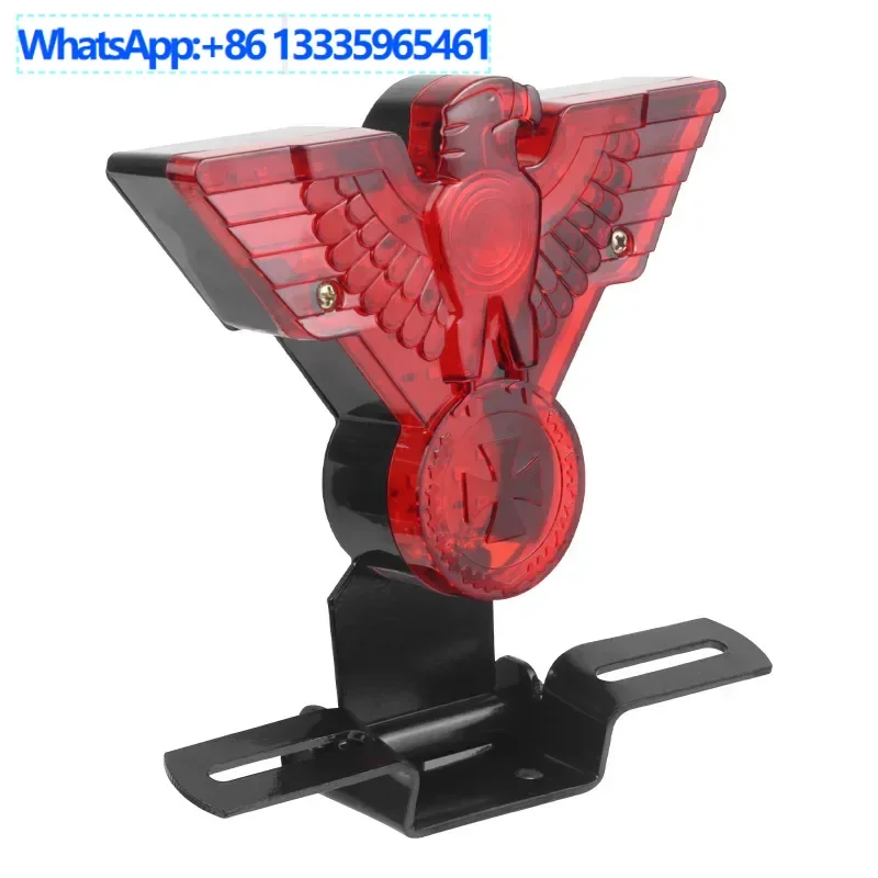 

4PCS motorcycle flying eagle LED tail eagle LED license plate light motorcycle modified tail light brake