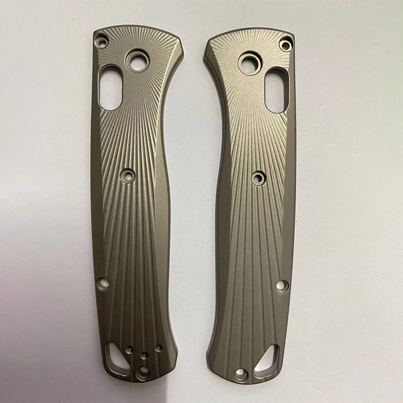 Imagem -04 - Titanium Alloy Material Faca Handle Escalas para Genuine Benchmade Bugout 535 Facas Grip Faça Você Mesmo Fazendo Acessórios Peças Tipos