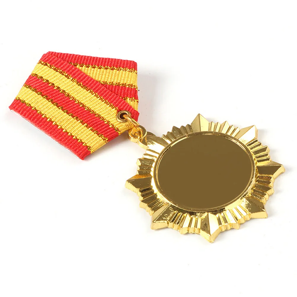 Médailles de Marathon pour compétition, Badge de récompense en alliage métallique Durable avec rubans attachés, équipe de trophée de reconnaissance sportive, 1 pièce