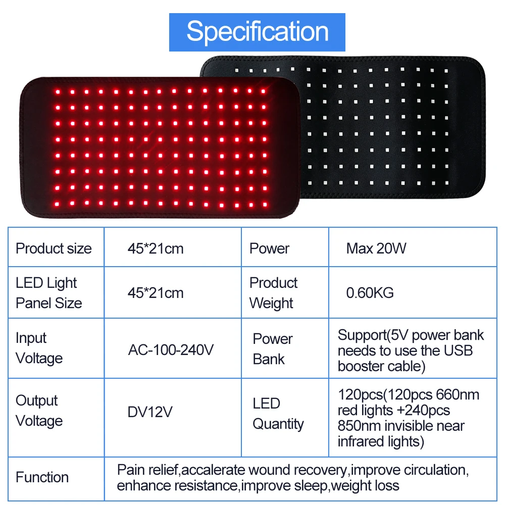 120 LEDs 850nm 660nm Red&Infra - Aglaonema Red review and price