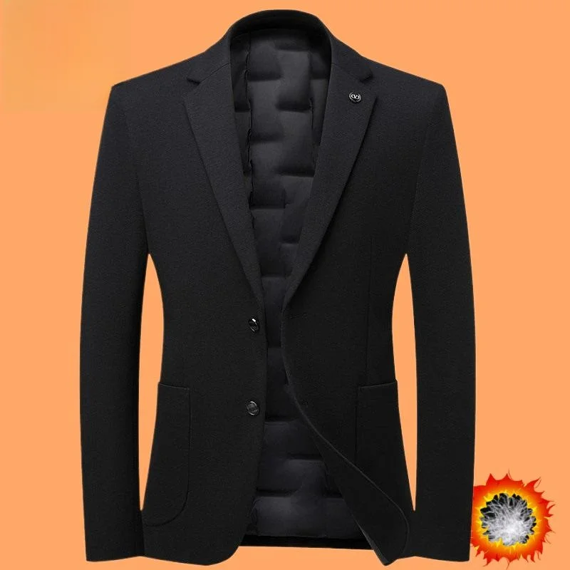 

Winter Men's Modal Sle down Jaet Thiened Inner Warm Outerwear Casual Faionable Polyester Fiber White Du down