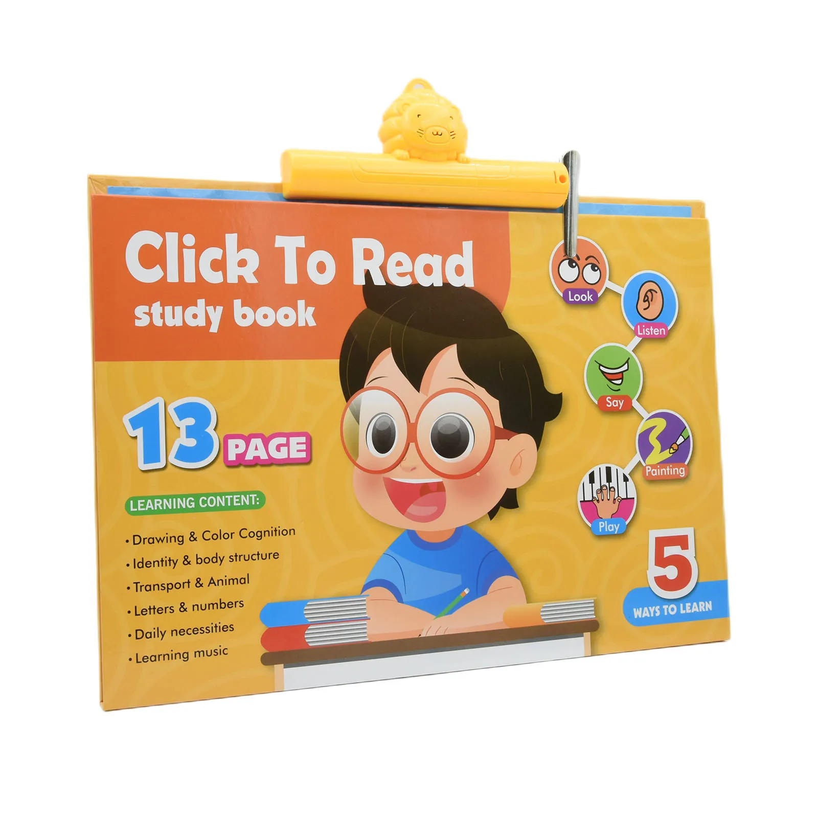 English Point Reading Baby Intelligence Development Children's Painting Board Multifunctional English Early Education Book