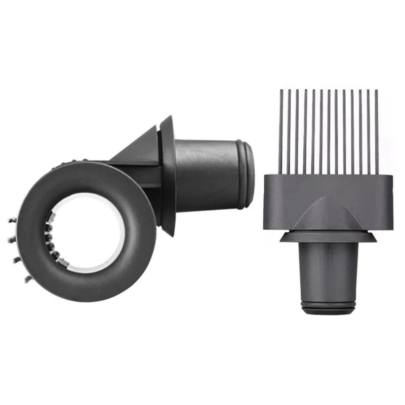 popular For Dyson Supersonic HD01 HD02 HD03 HD04 HD08 HD15 Anti-Flying Nozzle+Wide Tooth Comb Smooth Hair Styling Tool-Grey
