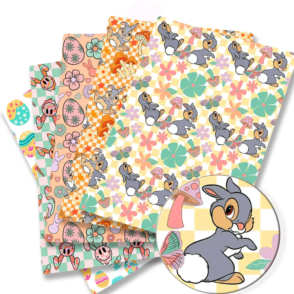 Ostern Stoff Cartoon heiß DIY 140x50cm Polyester Baumwolle Stoff handmade Nähen Patchwork bedruckten Stoff  Anime