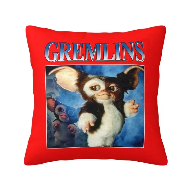 Custom Vintage Gremlinse Pillow Case 45x45cm Gizmo 80s Movie Mogwai Monster Nordic Cushion Cover Car Pillowcase