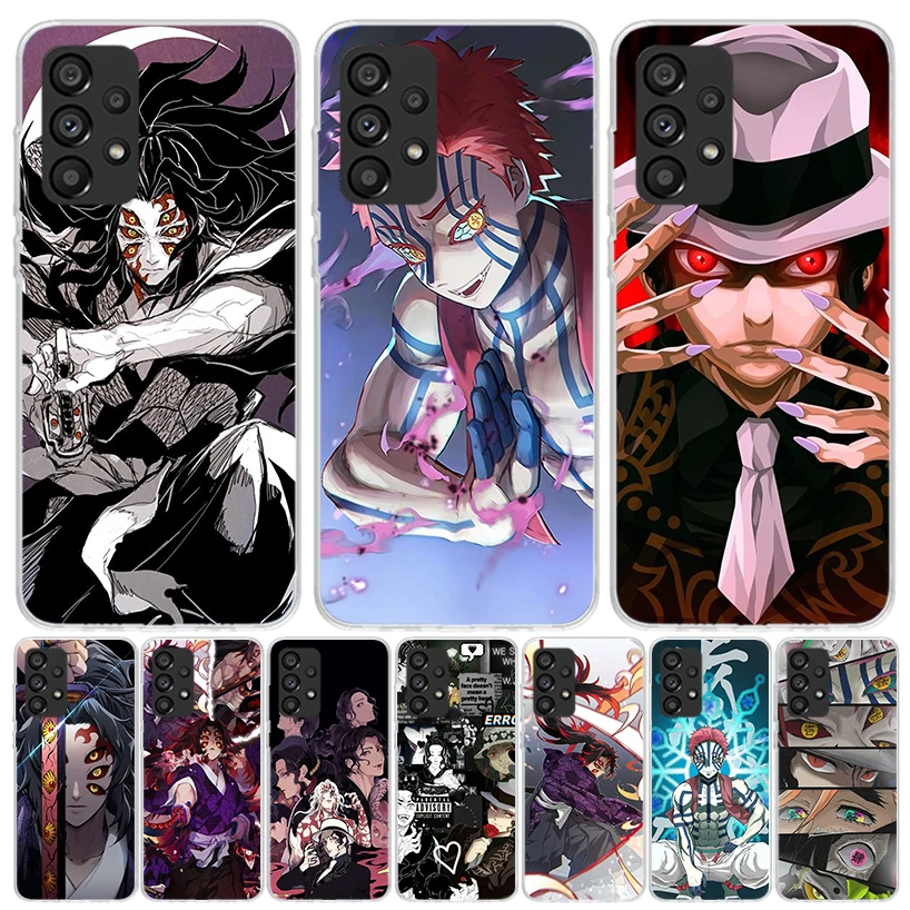 Demon Slayer Kibutsuji Muzan Case Phone Cover for Samsung Galaxy A15 A14 A13 A12 A55 A54 A53 A52 A35 A34 A33 A32 A25 A24 A23 A22