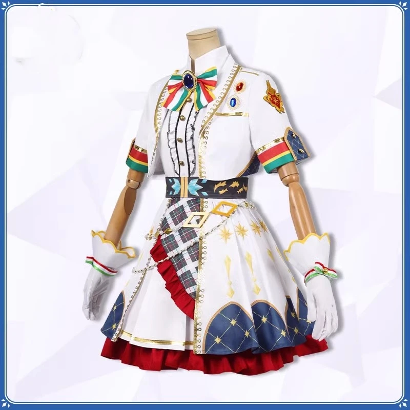 Oguri Cosplay Traje para Homens e Mulheres, Umamusume: Pretty Derby, Vestido Anime, Casaco, Uniforme, Halloween, Véspera de Natal, Fato de festa, Moda