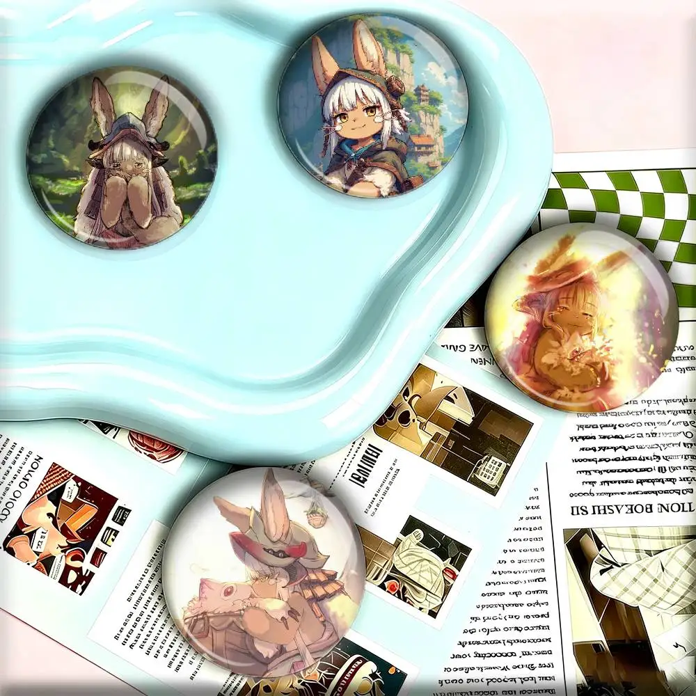 Anime M-Made in Abyss Nanachi  25mm 32mm 44mm 58mm 75mm Brooches Badges Pins for Accessories Gift
