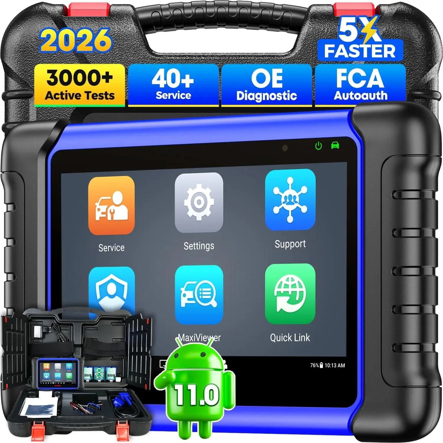 Image of Autel MaxiIM IM508S XP200 Auto-IMMO-Schlüsselprogrammierer Pro 7-Zoll Schlüsselanhänger-Programmier- und Diagnosetool All-in-One Voll-Bidirektionaler OBD2-Scanner mit XP400PRO Komplettset,