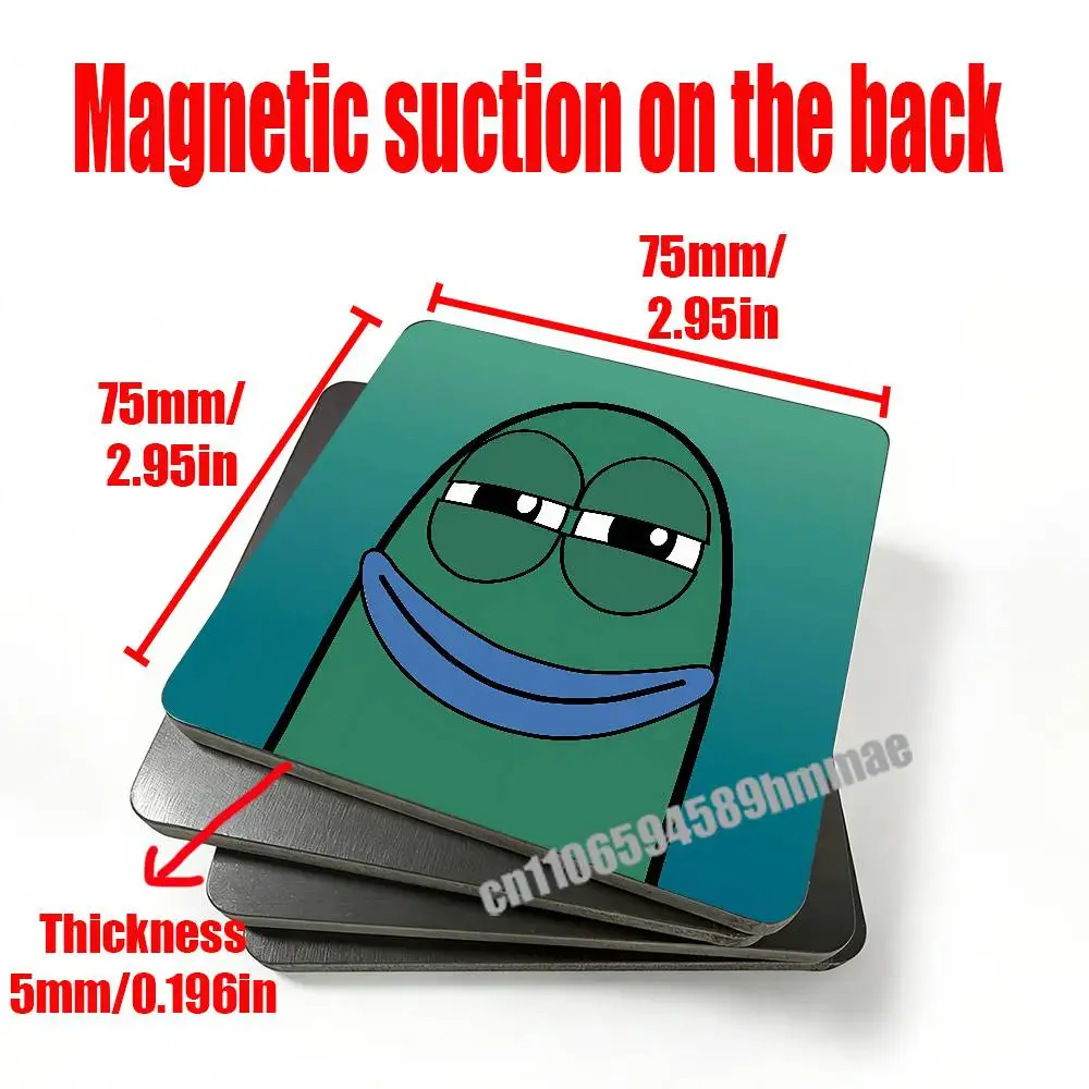 

For Smiling Salted Fish Fridge Freezer Refrigerator Magnets Kitchen Metal Cabinet Magnetic Sticker Card Home Cover