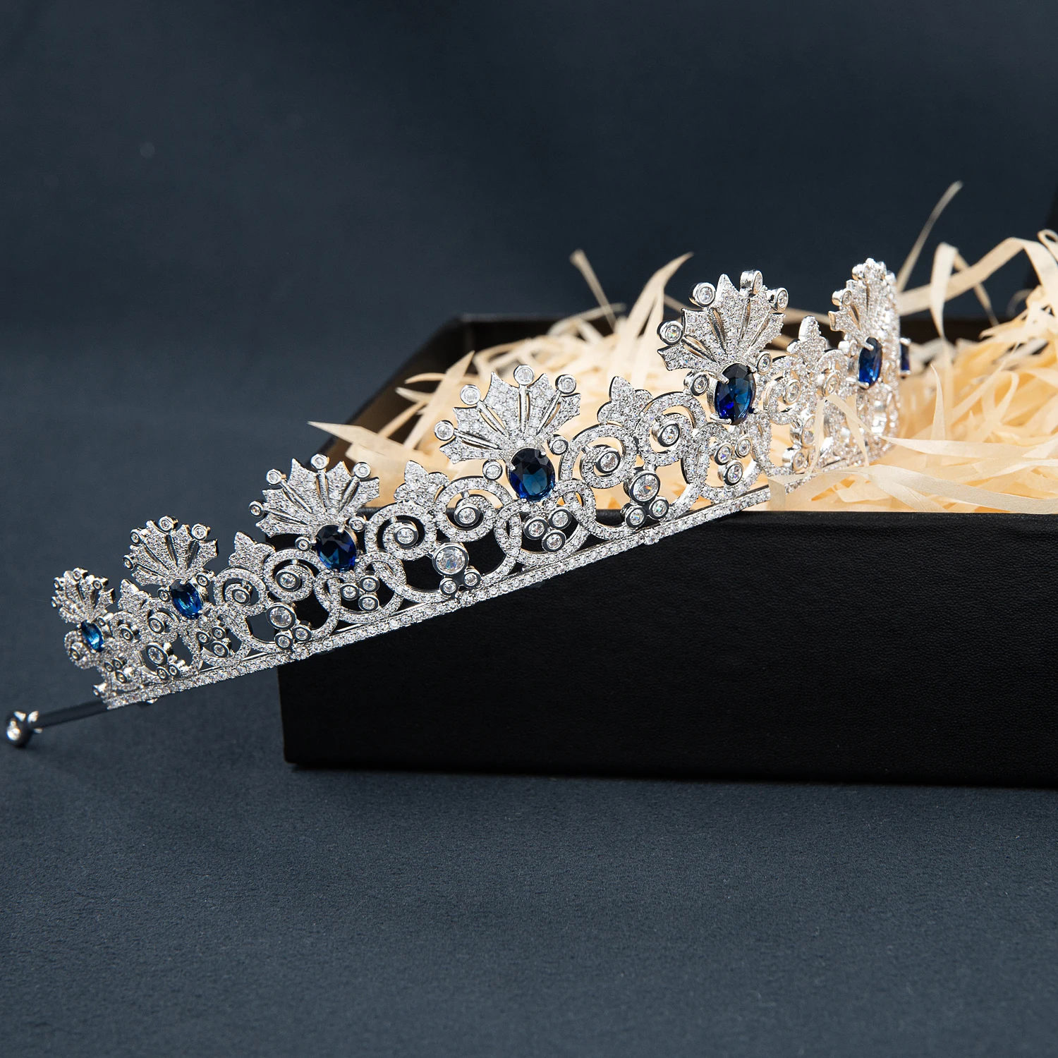 Empress Alexandra Feodorovna’s Kochli Sapphire Replica Tiara Diadem for Bride,Prom,Party,Gatherings Hair Accessories  CH10430