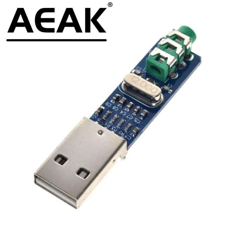 AEAK 5V Mini PCM2704 USB DAC HIFI USB Sound Card USB Power DAC Decoder Board Module For Arduino Raspberry Pi 16 Bits