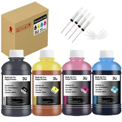 250ml Universal Refill Dye Ink Kit Compatible for HP Canon Lexmark Epson Dell Brother All Refillable Inkjet CISS Cartridge