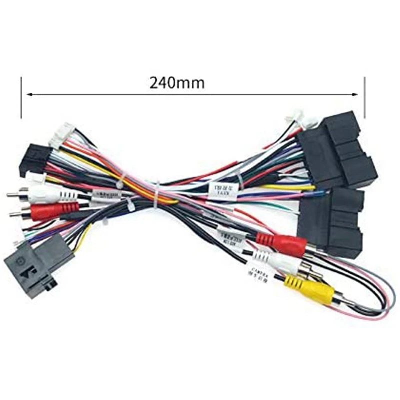 2X Car 16PIN Audio Power Cord Radio Wiring Harness With Canbus Box For Ford Focus F150 Ranger 2012-2015