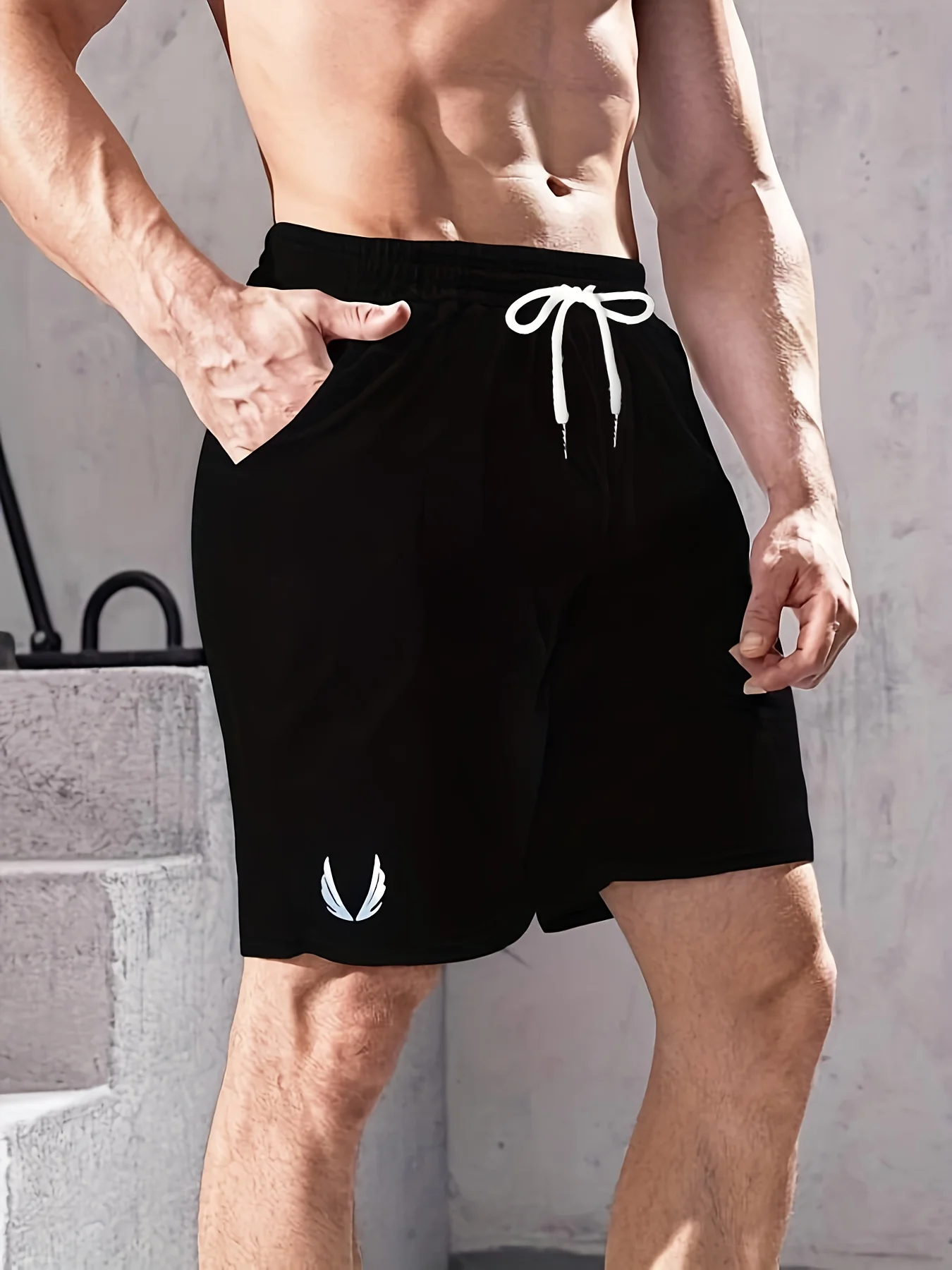 

Men's Summer Casual Cotton Running Shorts Geometric Design Fitness Pool Sports Breathable Machine Washable Comfortable Fabric