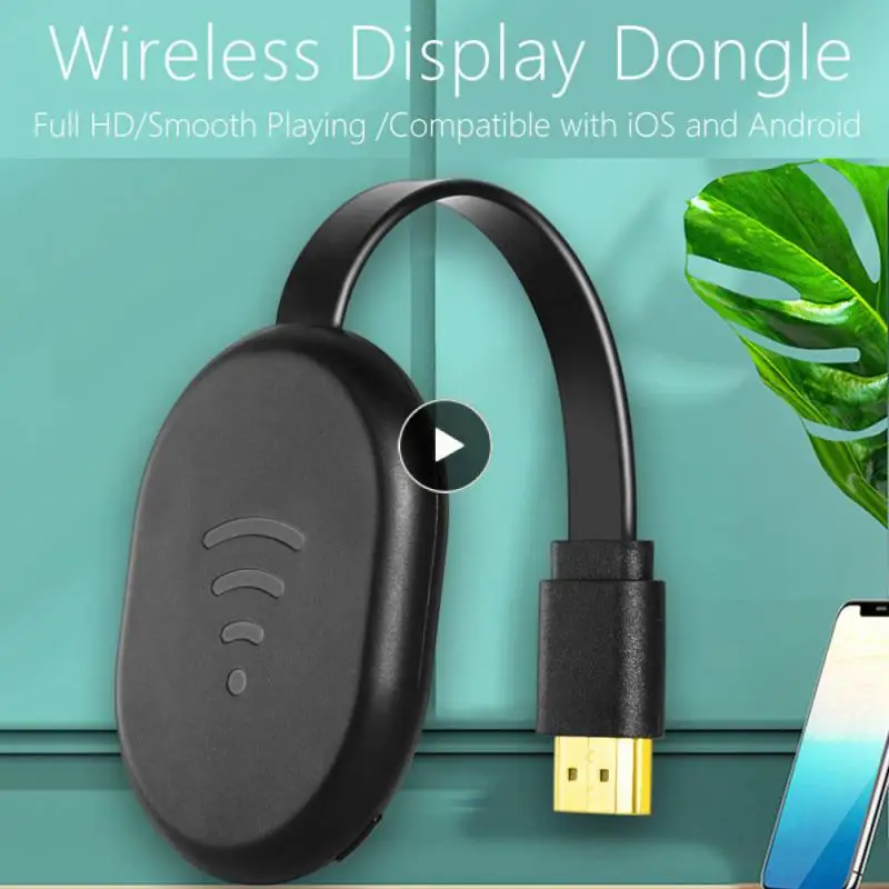 Mini Wireless Screen Projector 1920x1080 Resolution Device Mobile Phone Connected To TV Monitor For IOS Android Windows