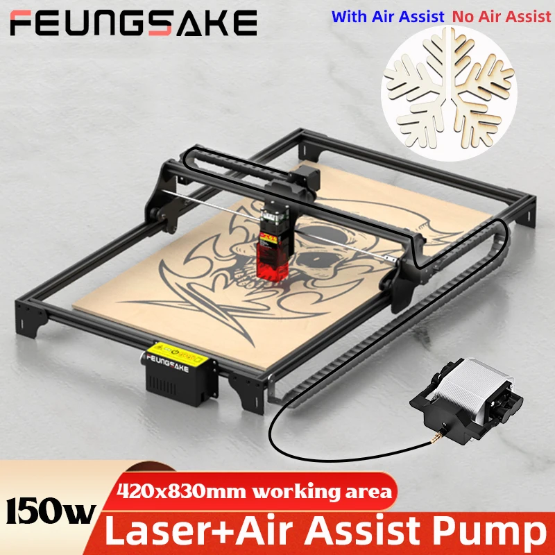 Laser Engraver Machine 150W Cnc Router Wood Cutter Laser Engraving And Cutting Machine Air Assist Cnc Desktop