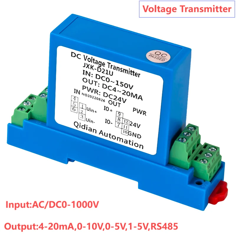

Передатчик напряжения переменного тока 0-1000 В до 0-10 в RS485 датчик напряжения переменного тока RS485 датчик сигнала напряжения постоянного тока передатчик