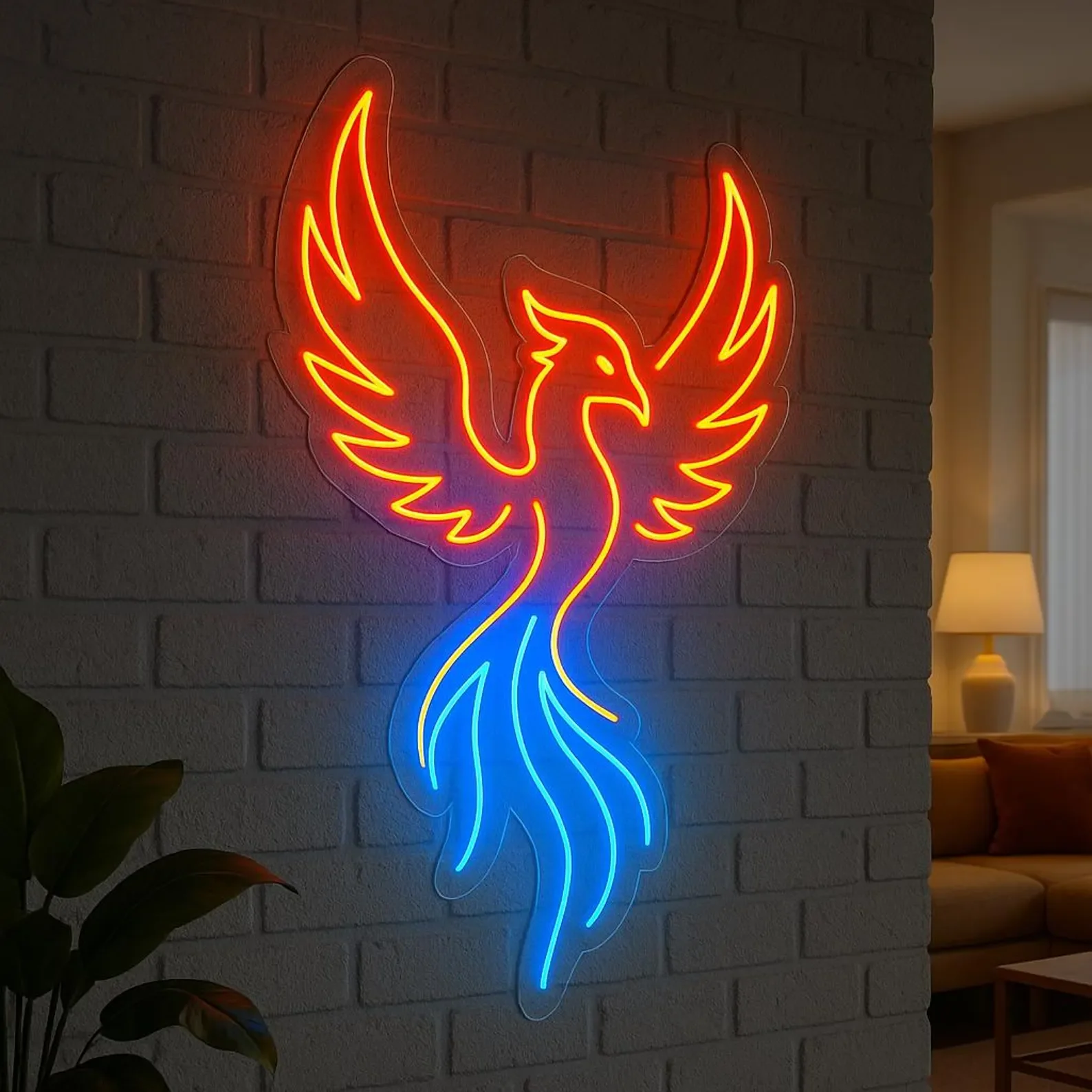Phoenix Neon Sign,Legendary Immortal Bird Neon Sign. Bird LED Decor. Mythology Led Decor,Gift for Kids