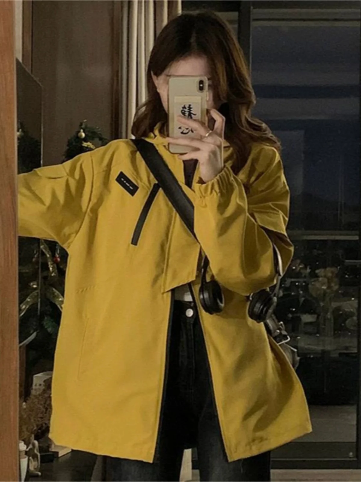 

Yellow Hooded Men's Jaet Spring Autumn Outdoor Functional Hiking Climbing Clothing American High Street Cool Jaet