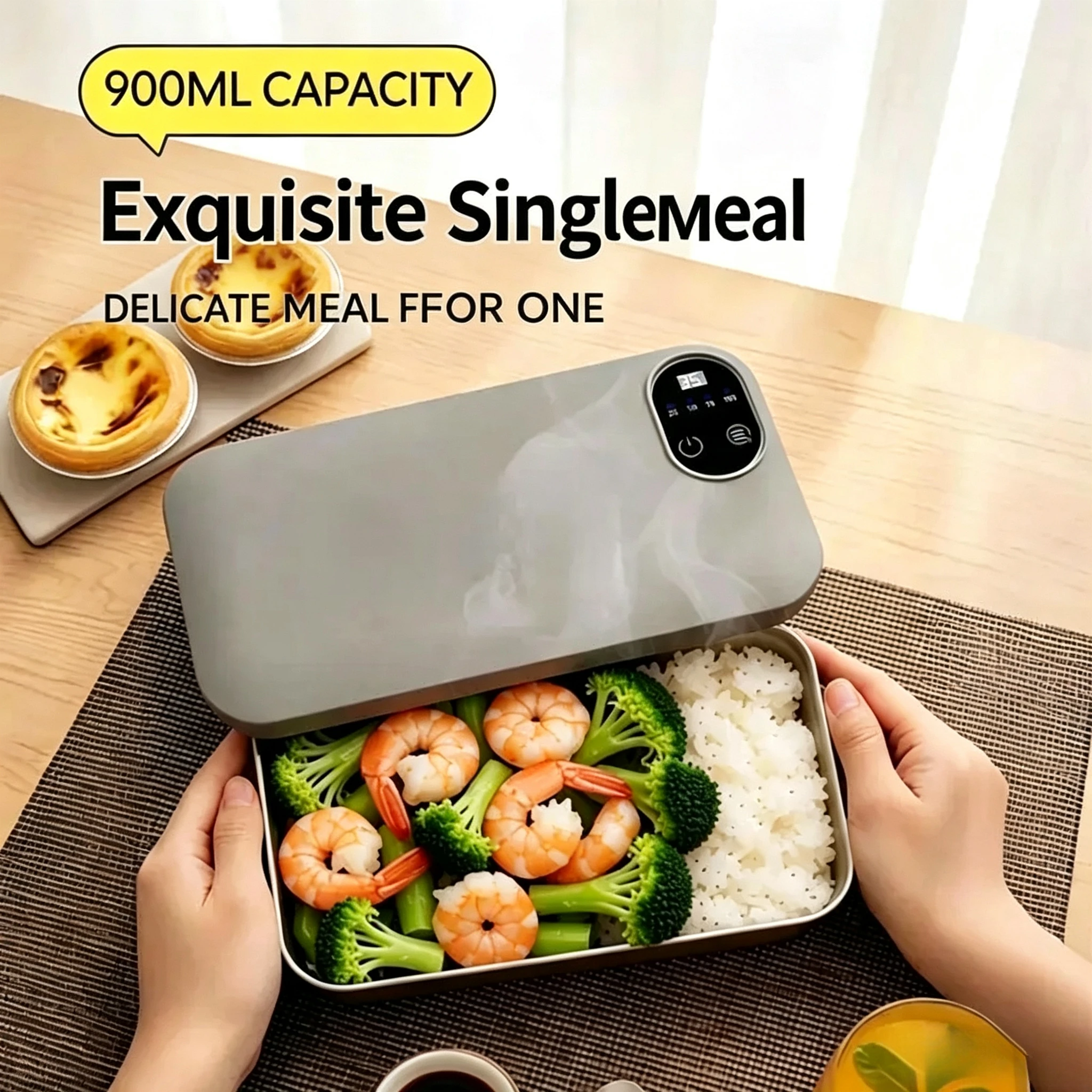 Hot USB Electric Lunch Box 900ml Portable Insulated Electric Lunch Box Suitable For Adult Office School Travel 2026 New. image 2