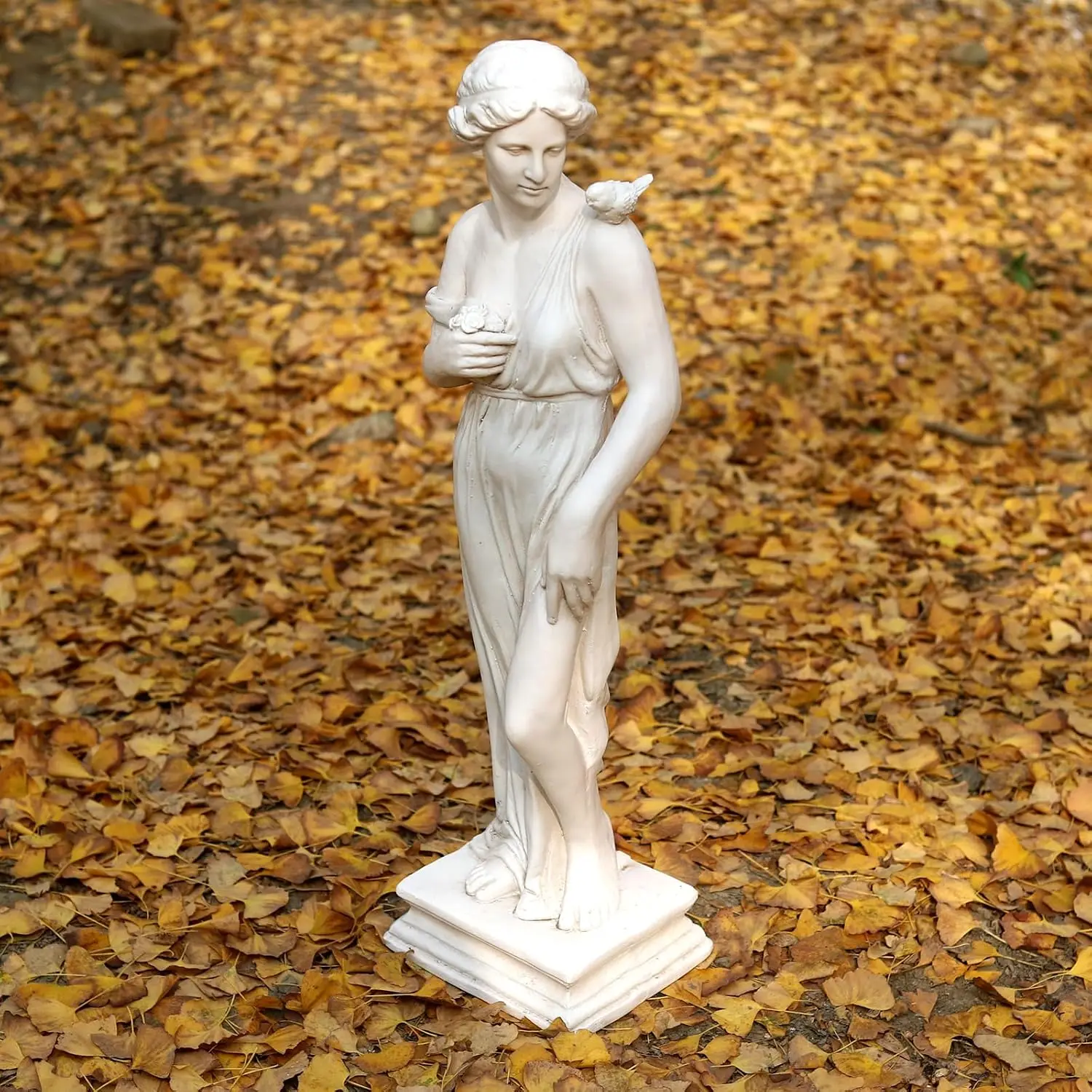 Ivory Nymph Garden Statue Outdoor Sculpture