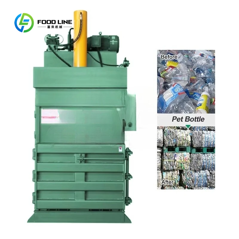 Customized 30 Ton Vertical Hydraulic Baler for Pet Bottle Biomass Straw Textile Waste Paper Cardboard Baling Press Machine