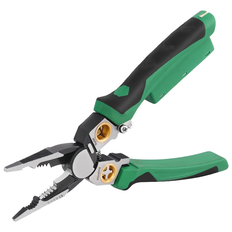 Alloy Steel 8 in 1 Wire Stripper with Voltage Tester Accurate Wire Stripping Tool Insulation Protection Cable Stripper for