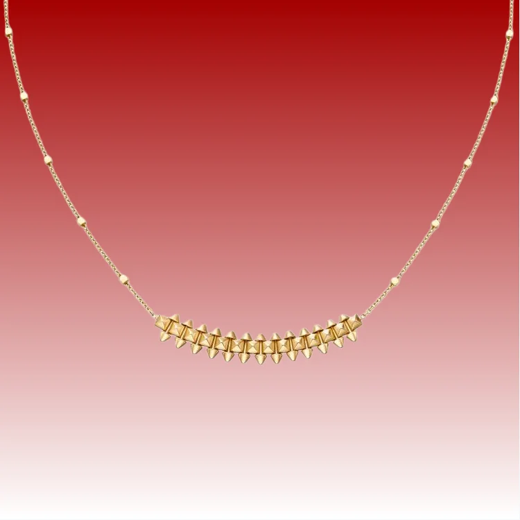 

2026 New Product S925 Silver Willow Nail Bullet Necklace Original Fashion Boutique Accessories Gift