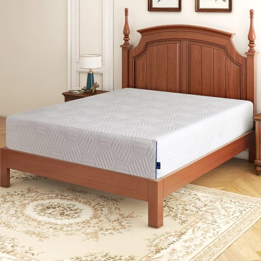 

Queen Mattress, 8 inch Gel Memory Foam Queen Size Mattress for a Cool Sleep Bed in a Box Pressure Relief, Medium