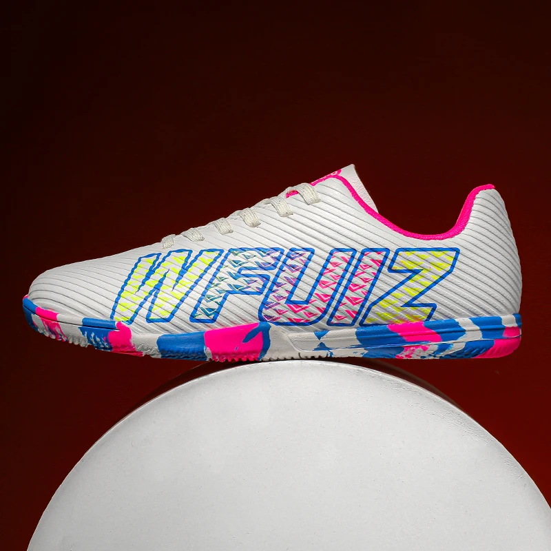 New Men Football Boots Adult Training Sport Soccer Shoes Cleats Boys Outdoor Long Spikes Non Slip Breathable Match Comfortable