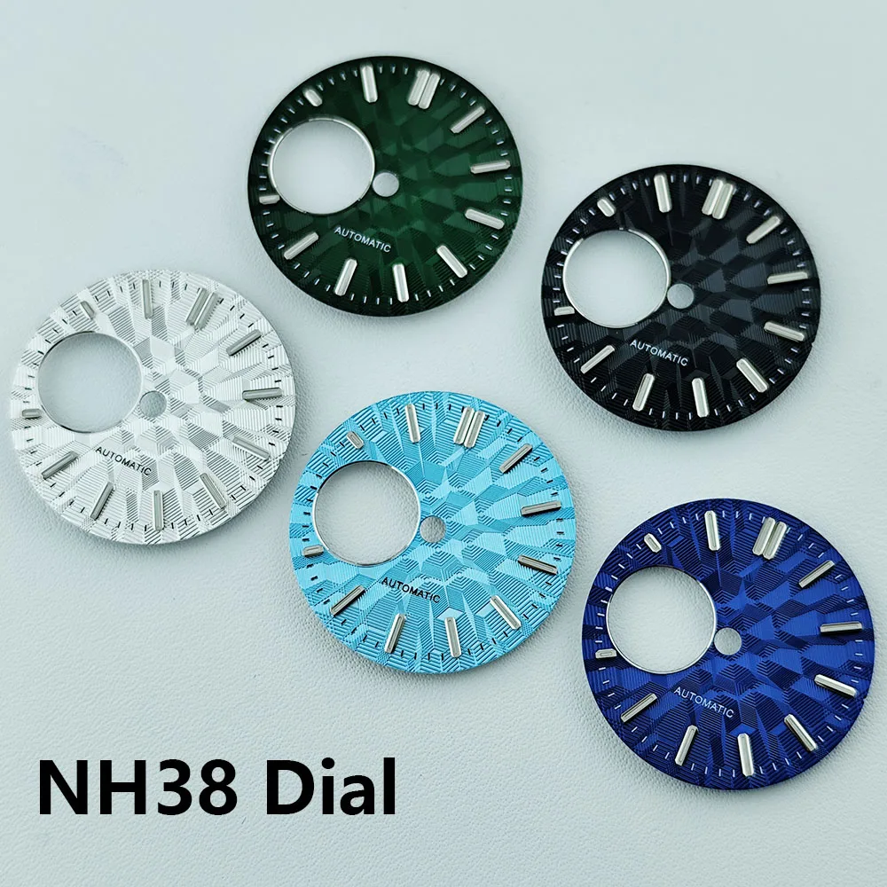 

Мужские часы с циферблатом NH38, полый циферблат, индивидуальный логотип, подходят для аксессуаров для часов с механизмом NH38