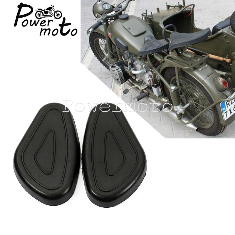 1 Pair Motorcycle Black Fuel Tank Rubber Pads Knee Protector Rubber Guard Cover For Zündapp DB DS DBK KS KS750 MW M1 M1M M1S M72