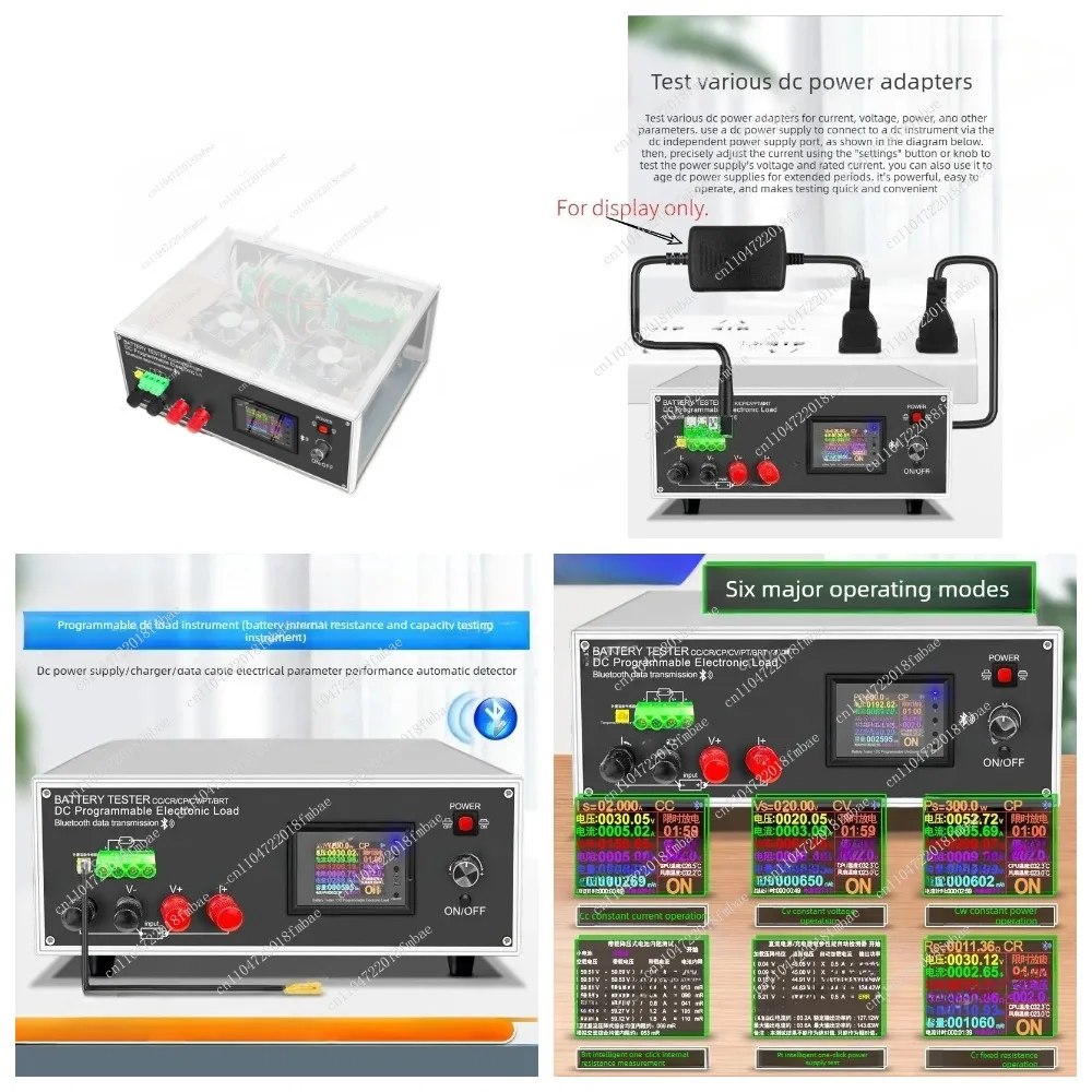 DLB-600W Battery Capacity Monitor Electronic Load Discharge Meter for Car Test, 200V 40A, 18650