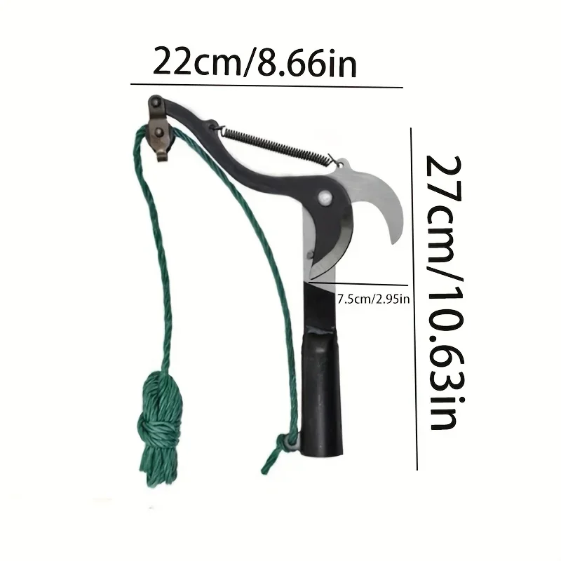 مقصات تشذيب حديثة قابلة للتمديد مع شفرات فولاذية من سبائك الحادة لحصاد الفاكهة في الحديقة الخارجية وقطع الارتفاعات العالية #4