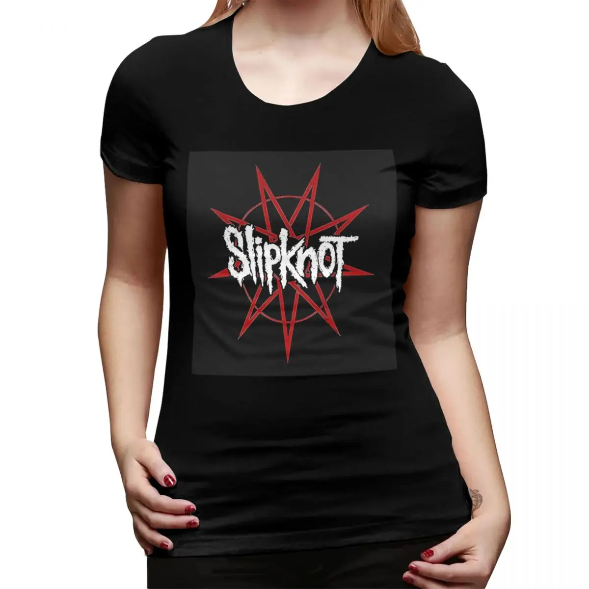 

S-Slipknots Heavy Mental Music T-Shirt for Women Round Neck Streetwear T Shirts Women's Tees Short Summer Clothes Tops