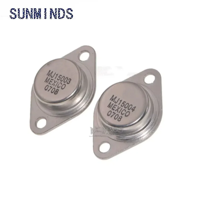 2PCS MJ15003G MJ15003 NPN Triode Gold Sealed Tube 140V20A TO-3 Pair Tube MJ15004G MJ15004