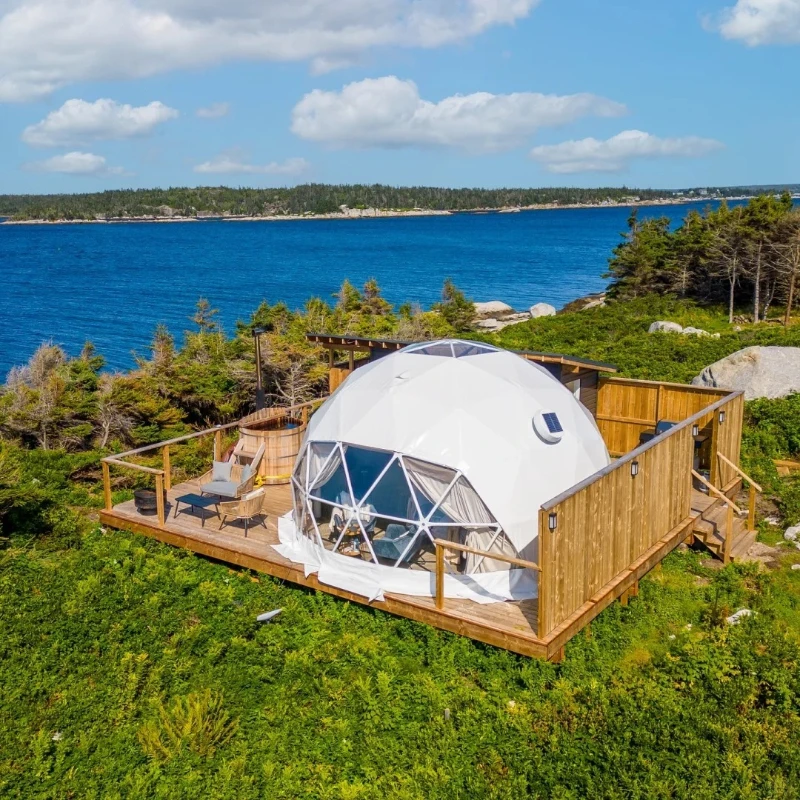 Geodesic Dome Tent Yoga Retreat Meditation Wellness Studio Glamping Hotel Resort Rental Space Easy Installation Custom Dome Room