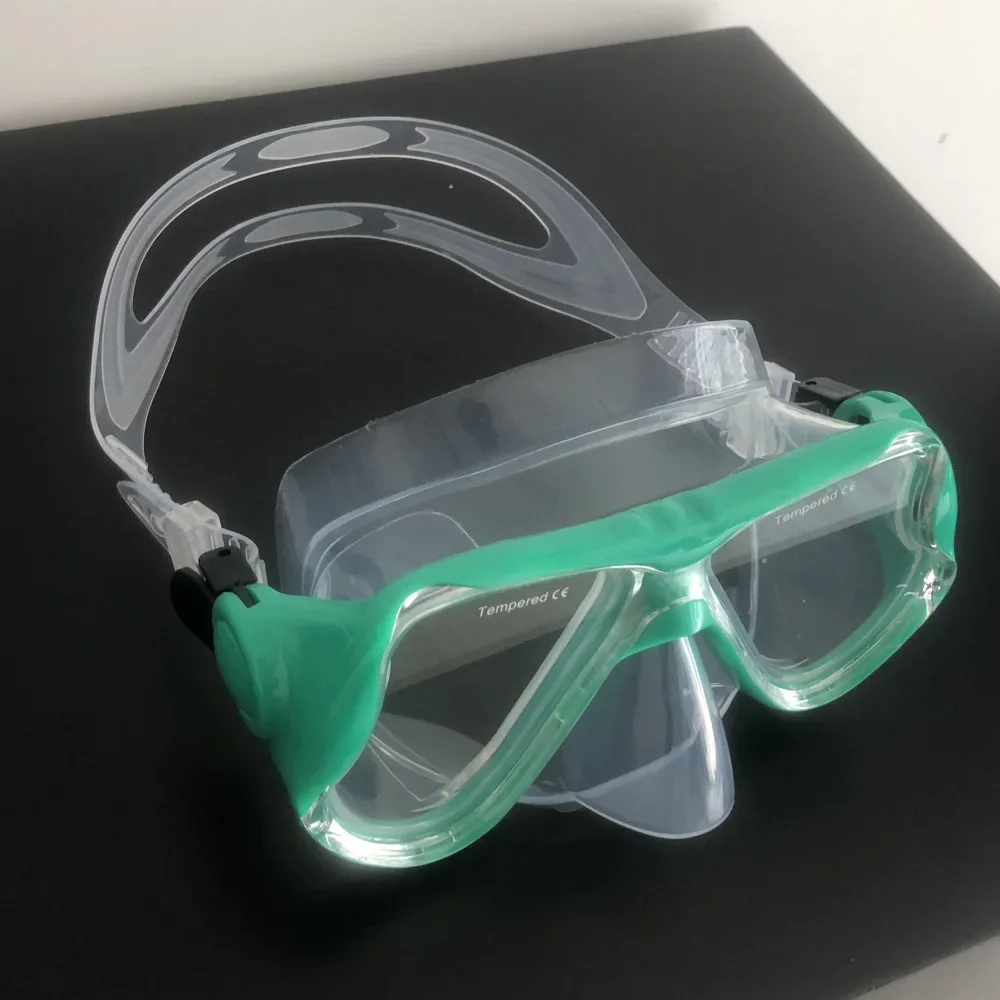 Nearsighted Myopia Diving Mask Dive Swimming Glasses Resin Plastic Lens, Googles Silicone Short-sighted Reading