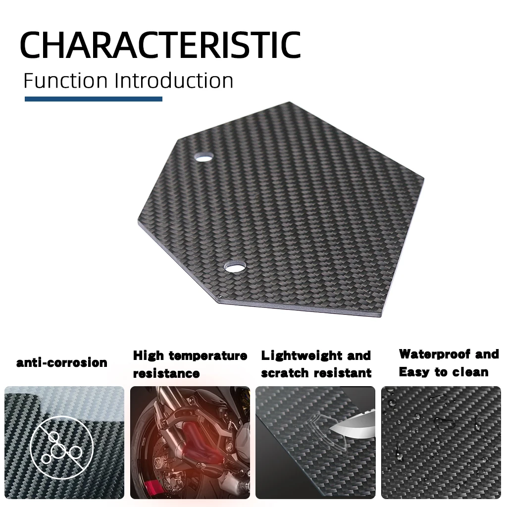 3K Carbon Fiber Decorative Accessories For BMW S1000RR 2019 M1000RR 2020 2021 2022 Motorcycle Cover Plate